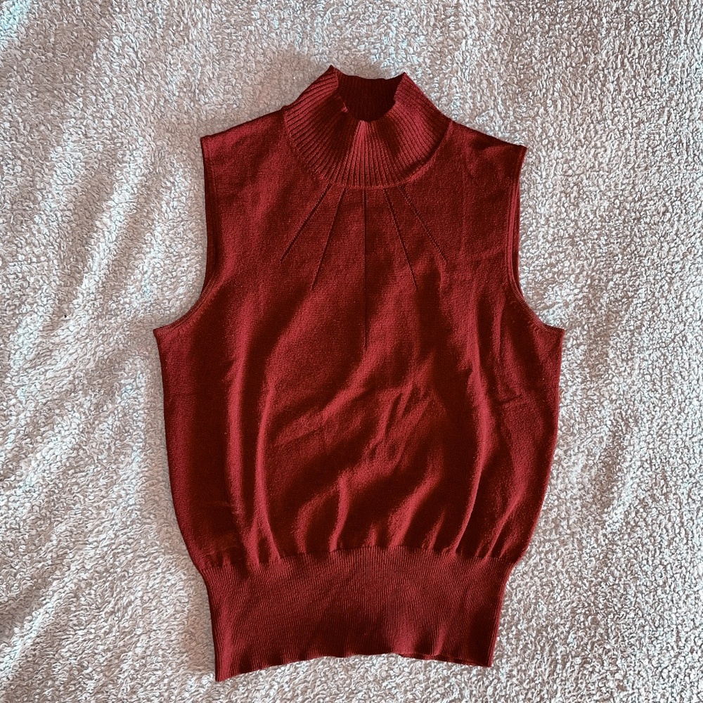 Hillard & Hanson Sleeveless Turtleneck